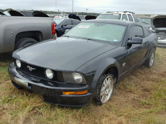 1ZVHT82H195116347 - 2009 FORD MUSTANG BLACK photo 2