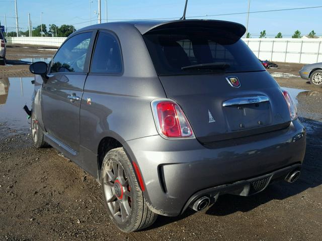 3C3CFFFHXCT382173 - 2012 FIAT 500 ABARTH CHARCOAL photo 3