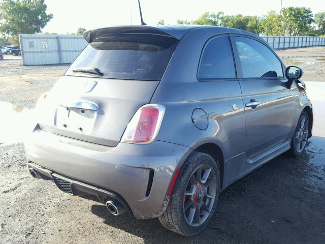 3C3CFFFHXCT382173 - 2012 FIAT 500 ABARTH CHARCOAL photo 4