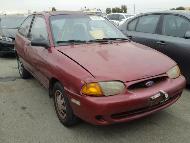 KNJLT05HXV6221562 - 1997 FORD ASPIRE MAROON photo 1