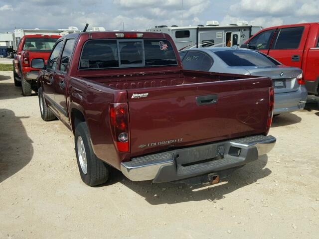 1GCCS13EX88181688 - 2008 CHEVROLET COLORADO MAROON photo 3