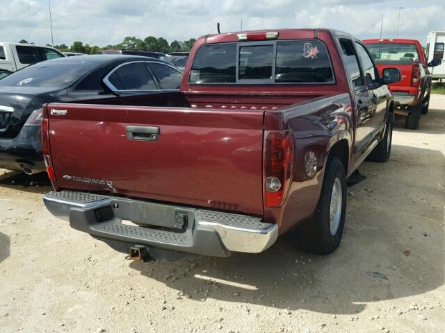 1GCCS13EX88181688 - 2008 CHEVROLET COLORADO MAROON photo 4