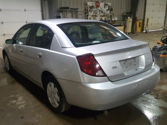 1G8AJ52F73Z178577 - 2003 SATURN ION LEVEL SILVER photo 3