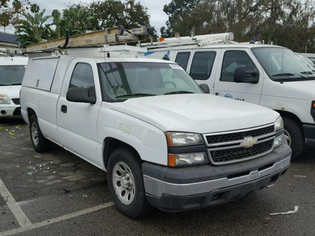 1GCEC14X77Z147545 - 2007 CHEVROLET SILVERADO WHITE photo 1