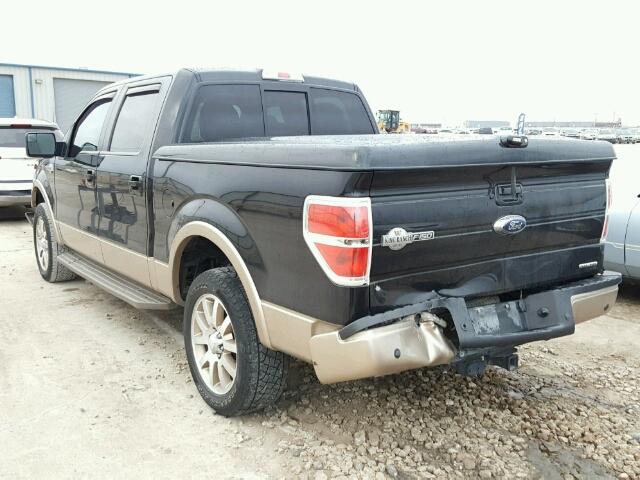 1FTFW1EF1EKD03568 - 2014 FORD F150 SUPER BLACK photo 3