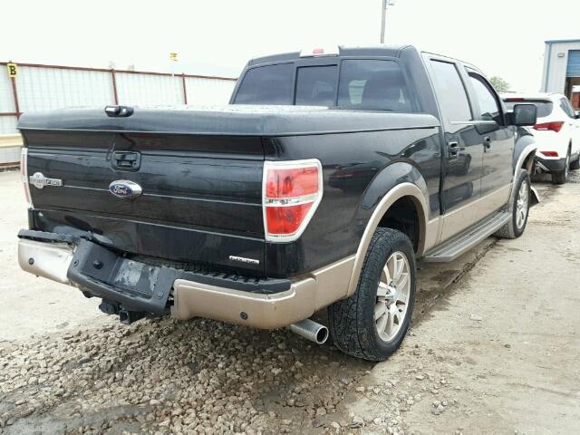 1FTFW1EF1EKD03568 - 2014 FORD F150 SUPER BLACK photo 4