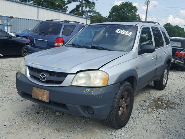 4F2YU06181KM58026 - 2001 MAZDA TRIBUTE DX SILVER photo 2