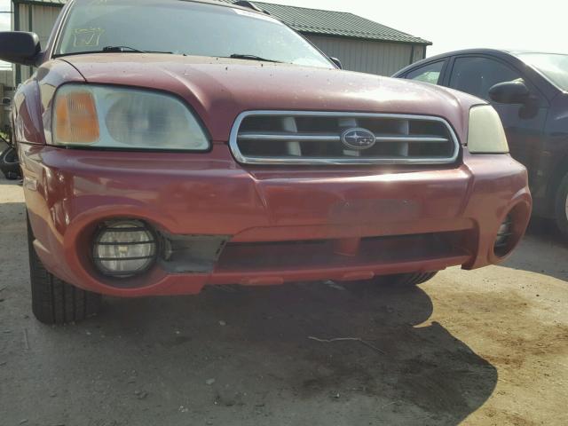 4S4BT62C357104809 - 2005 SUBARU BAJA SPORT RED photo 9