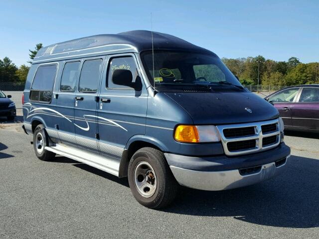 2B6HB11Y7YK154498 - 2000 DODGE RAM VAN TEAL photo 1