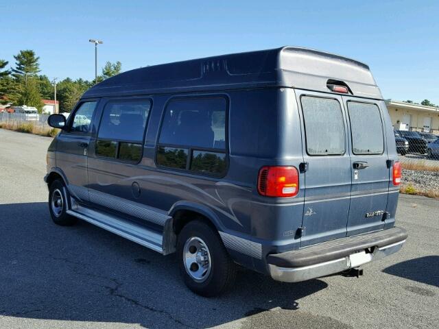 2B6HB11Y7YK154498 - 2000 DODGE RAM VAN TEAL photo 3