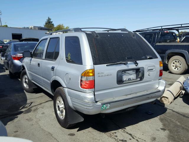 4S2CK58W1X4370653 - 1999 ISUZU RODEO S SILVER photo 3