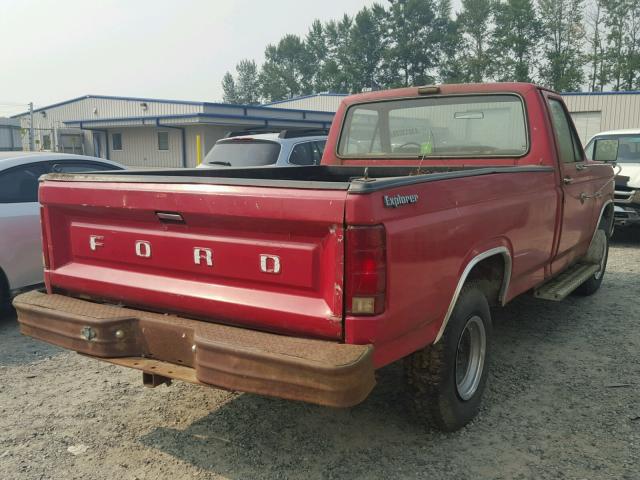 1FTFF25G4BPA96963 - 1981 FORD F250 RED photo 4