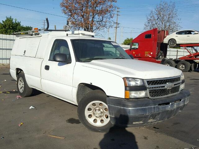 1GCEC14X87Z148557 - 2007 CHEVROLET SILVERADO WHITE photo 1