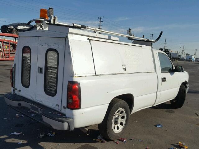 1GCEC14X87Z148557 - 2007 CHEVROLET SILVERADO WHITE photo 4