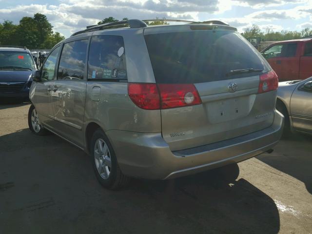 5TDZK23C08S203904 - 2008 TOYOTA SIENNA CE TAN photo 3