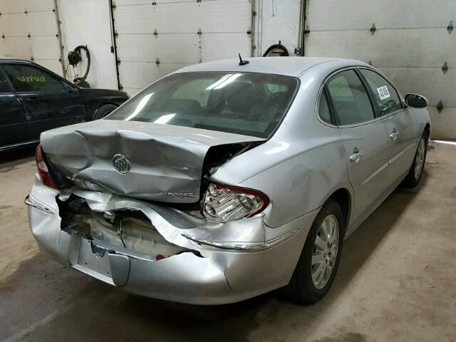 2G4WD582171220775 - 2007 BUICK LACROSSE C SILVER photo 4