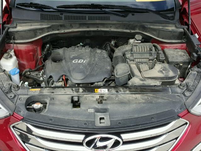 5XYZU3LB1GG320894 - 2016 HYUNDAI SANTA FE S RED photo 7