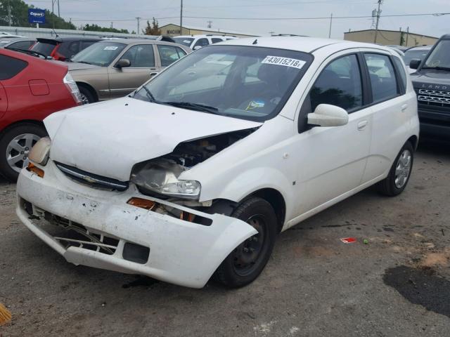 KL1TD66667B717752 - 2007 CHEVROLET AVEO BASE Ақ фото 2