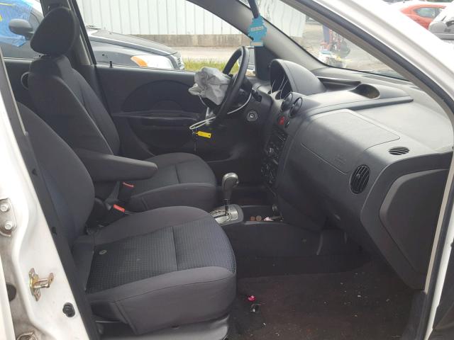KL1TD66667B717752 - 2007 CHEVROLET AVEO BASE Ақ фото 5