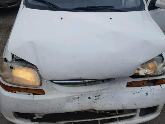 KL1TD66667B717752 - 2007 CHEVROLET AVEO BASE Ақ фото 7