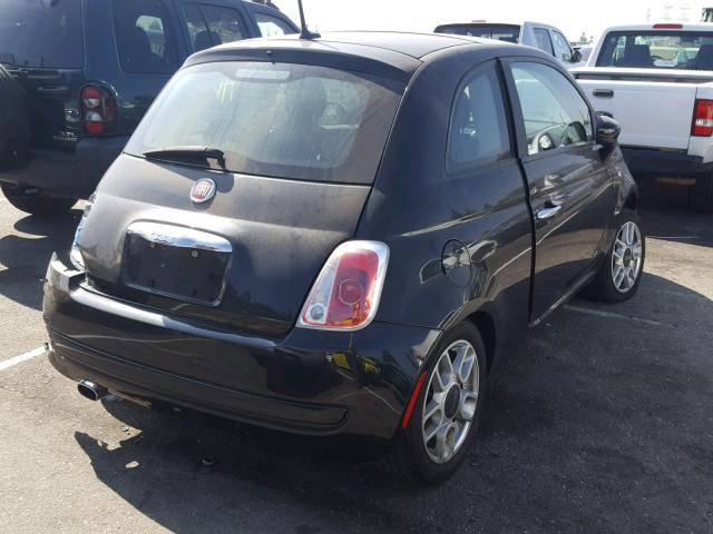 3C3CFFAR4CT196533 - 2012 FIAT 500 POP BLACK photo 4