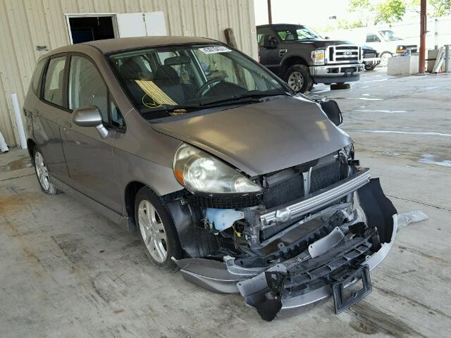 JHMGD38617S024804 - 2007 HONDA FIT GRAY photo 1