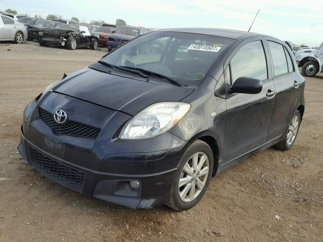 JTDKT903895247829 - 2009 TOYOTA YARIS BLACK photo 2