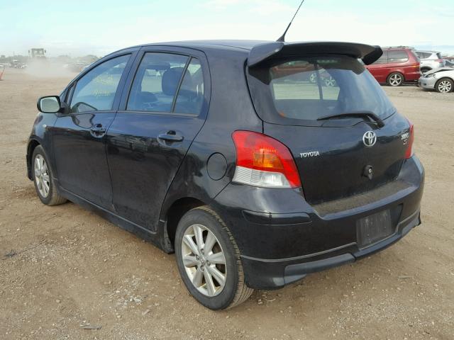 JTDKT903895247829 - 2009 TOYOTA YARIS BLACK photo 3