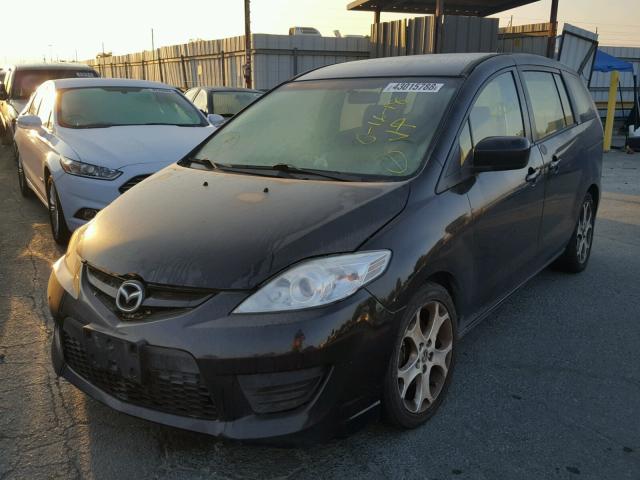 JM1CR2WL4A0372605 - 2010 MAZDA 5 BLACK photo 2