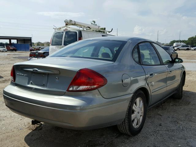 1FAFP56U67A151884 - 2007 FORD TAURUS SEL GREEN photo 4