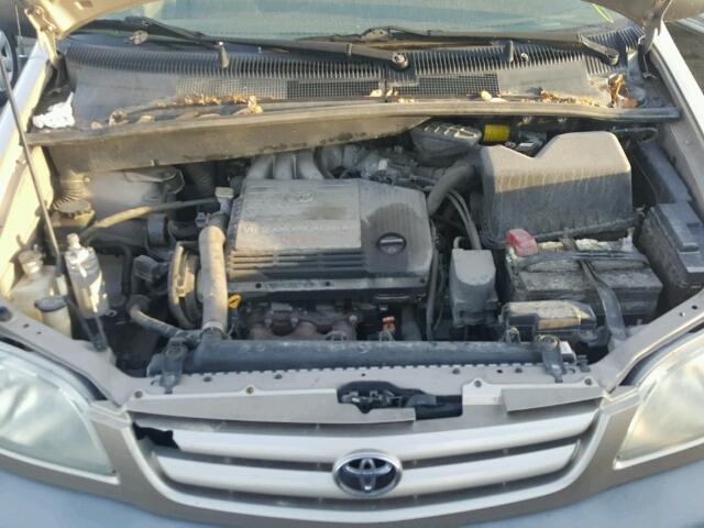 4T3ZF13C01U335127 - 2001 TOYOTA SIENNA LE BEIGE photo 7