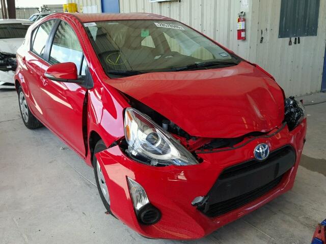 JTDKDTB35F1099701 - 2015 TOYOTA PRIUS C RED photo 1