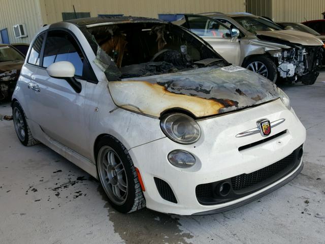 3C3CFFFHXDT754385 - 2013 FIAT 500 ABARTH WHITE photo 1