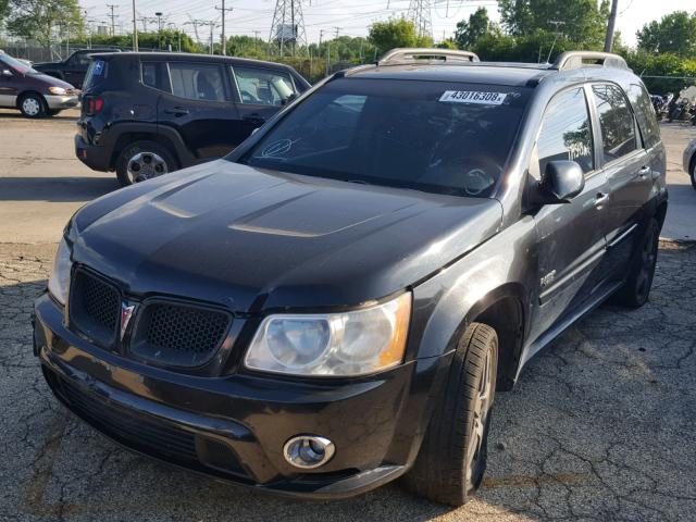 2CKDL637286313289 - 2008 PONTIAC TORRENT GX BLACK photo 2