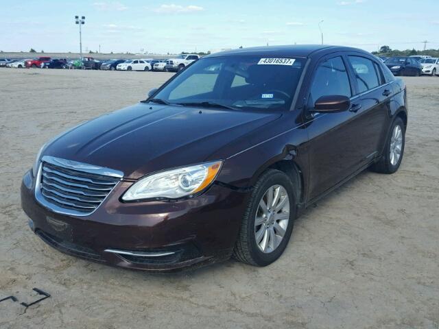 1C3CCBBB6DN559340 - 2013 CHRYSLER 200 TOURIN BROWN photo 2