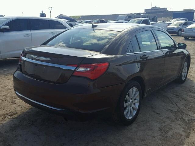 1C3CCBBB6DN559340 - 2013 CHRYSLER 200 TOURIN BROWN photo 4