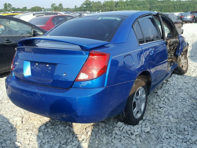 1G8AJ52F54Z107475 - 2004 SATURN ION LEVEL BLUE photo 4