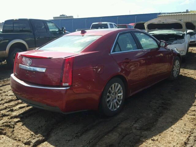 1G6DG5E50C0153869 - 2012 CADILLAC CTS RED photo 4