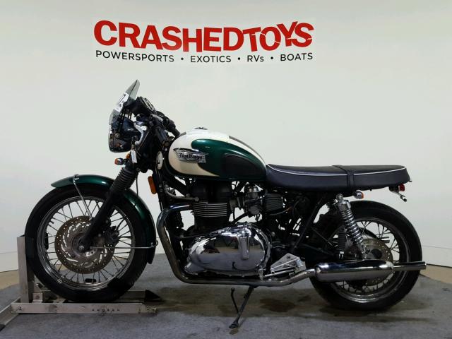 SMT910K19BT474154 - 2011 TRIUMPH MOTORCYCLE BONNEVILLE GREEN photo 5