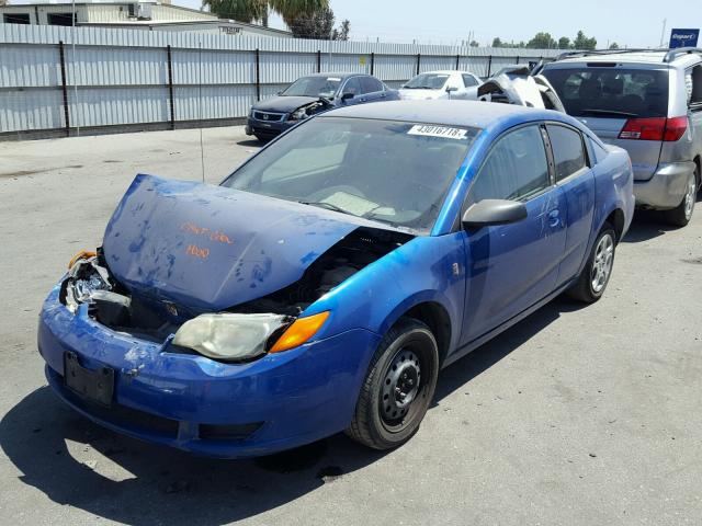 1G8AN12F34Z149091 - 2004 SATURN ION LEVEL BLUE photo 2