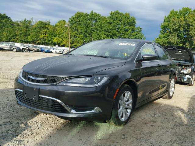 1C3CCCAB6GN129013 - 2016 CHRYSLER 200 CHARCOAL photo 2