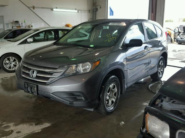 2HKRM4H32DH676394 - 2013 HONDA CR-V LX GRAY photo 2