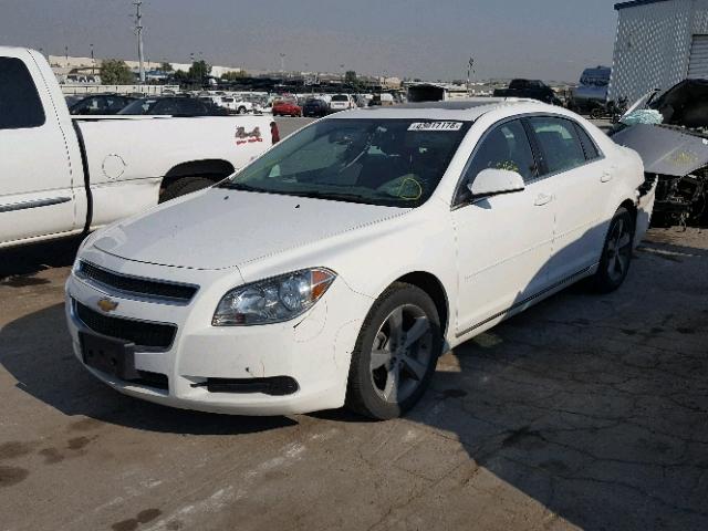 1G1ZC5EU4BF349128 - 2011 CHEVROLET MALIBU 1LT WHITE photo 2