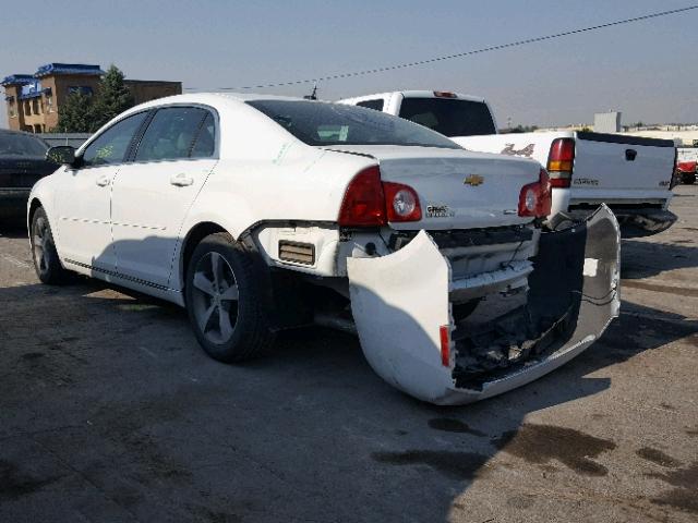 1G1ZC5EU4BF349128 - 2011 CHEVROLET MALIBU 1LT WHITE photo 3