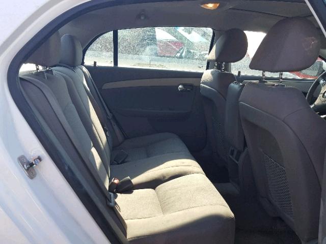 1G1ZC5EU4BF349128 - 2011 CHEVROLET MALIBU 1LT WHITE photo 6