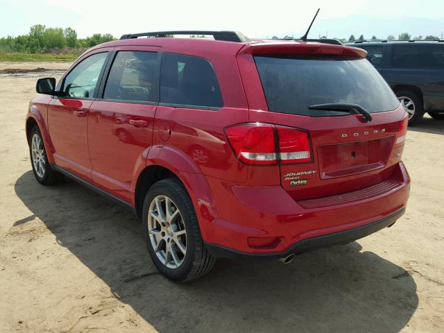 3C4PDDEG7ET312875 - 2014 DODGE JOURNEY R/ RED photo 3