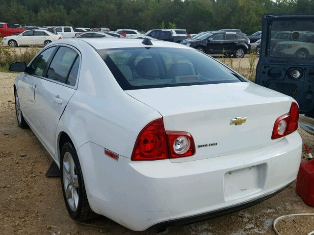 1G1ZA5EU6CF148015 - 2012 CHEVROLET MALIBU WHITE photo 3