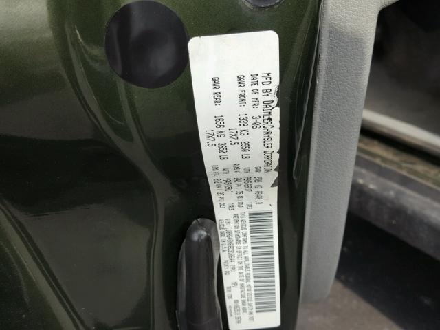 1J8HG48N66C310644 - 2006 JEEP COMMANDER GREEN photo 10