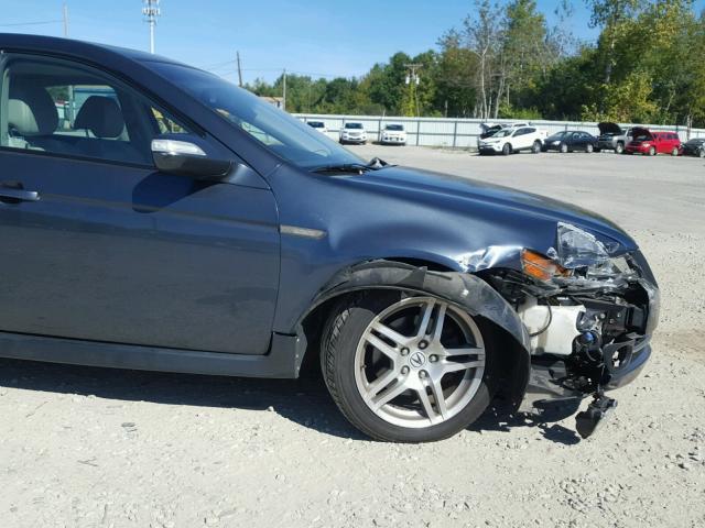 19UUA66297A043378 - 2007 ACURA TL GRAY photo 9