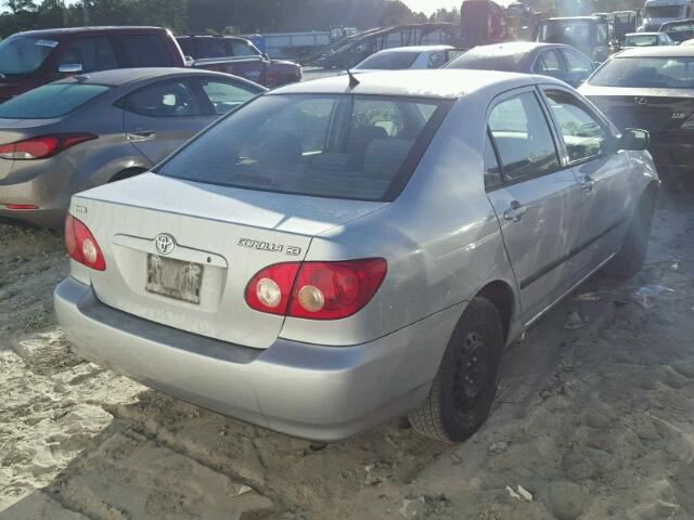 1NXBR32E96Z636373 - 2006 TOYOTA COROLLA CE SILVER photo 4